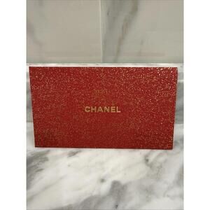 CHANEL Lunar New Year Lucky Red Glittery Money Envelope, set of 3 NEW Authentic